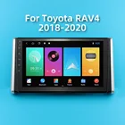 Автомобильный радиоприемник для TOYOTA RAV4 2018 2019 2020 10,1 lnch 2 Din стерео приемник Android Автомобильная Мультимедийная Система головное устройство WIFI GPS FM