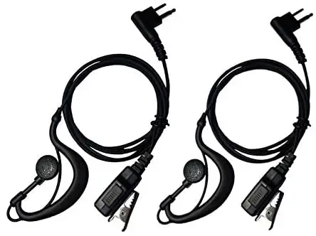 Лот 2 х g образный полицейский наушник гарнитура Mic PTT для Motorola Radio cls1110 cls1410 cp200 gp2000