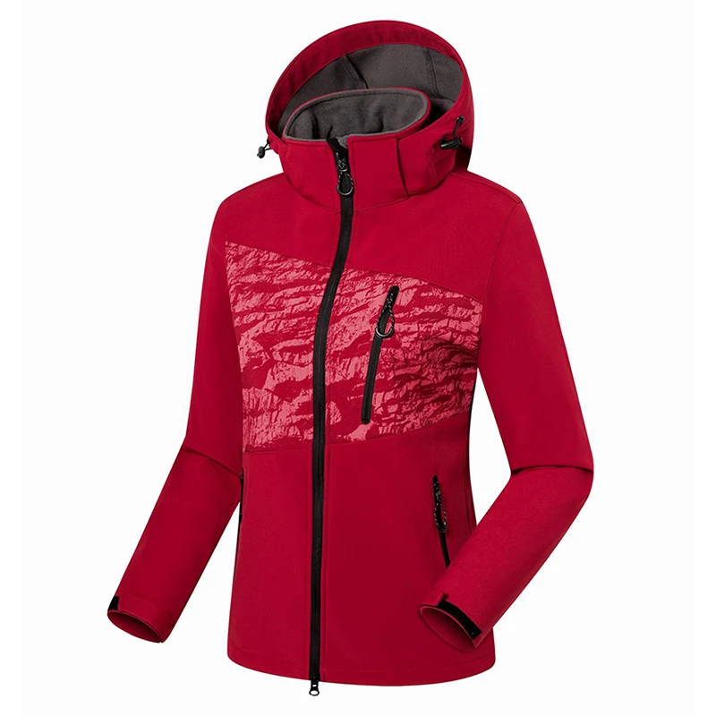 Brand Soft shell Outdoor Women Hiking Jacket Waterproof Windproof Uv-proof Fleece Female Skiing Cycling Fishing | Спорт и
