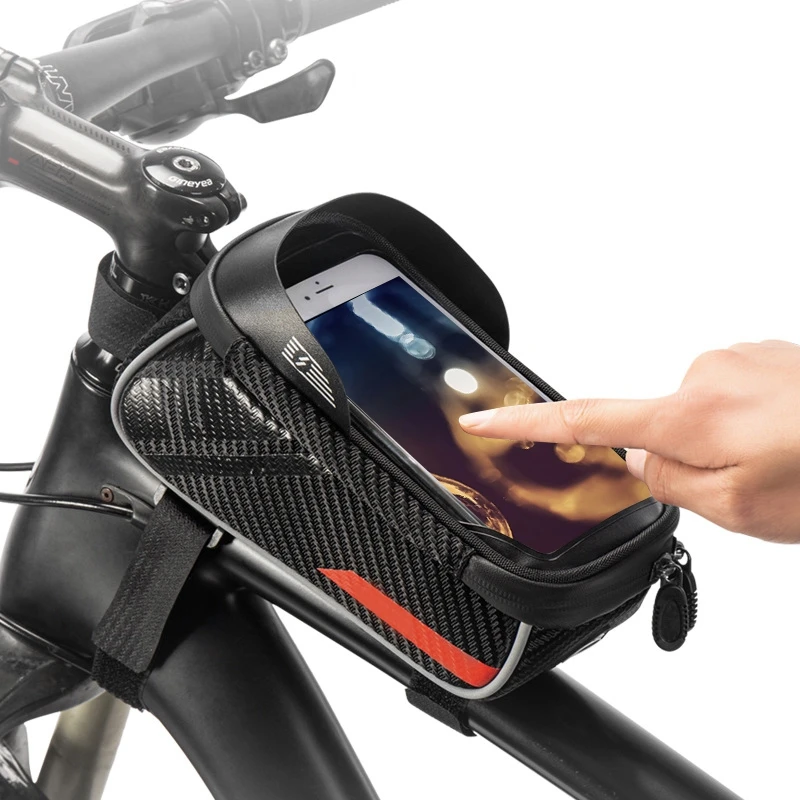 Пресс Sn сумка передняя велосипедная анти брызг мобильный телефон велосипед Луч