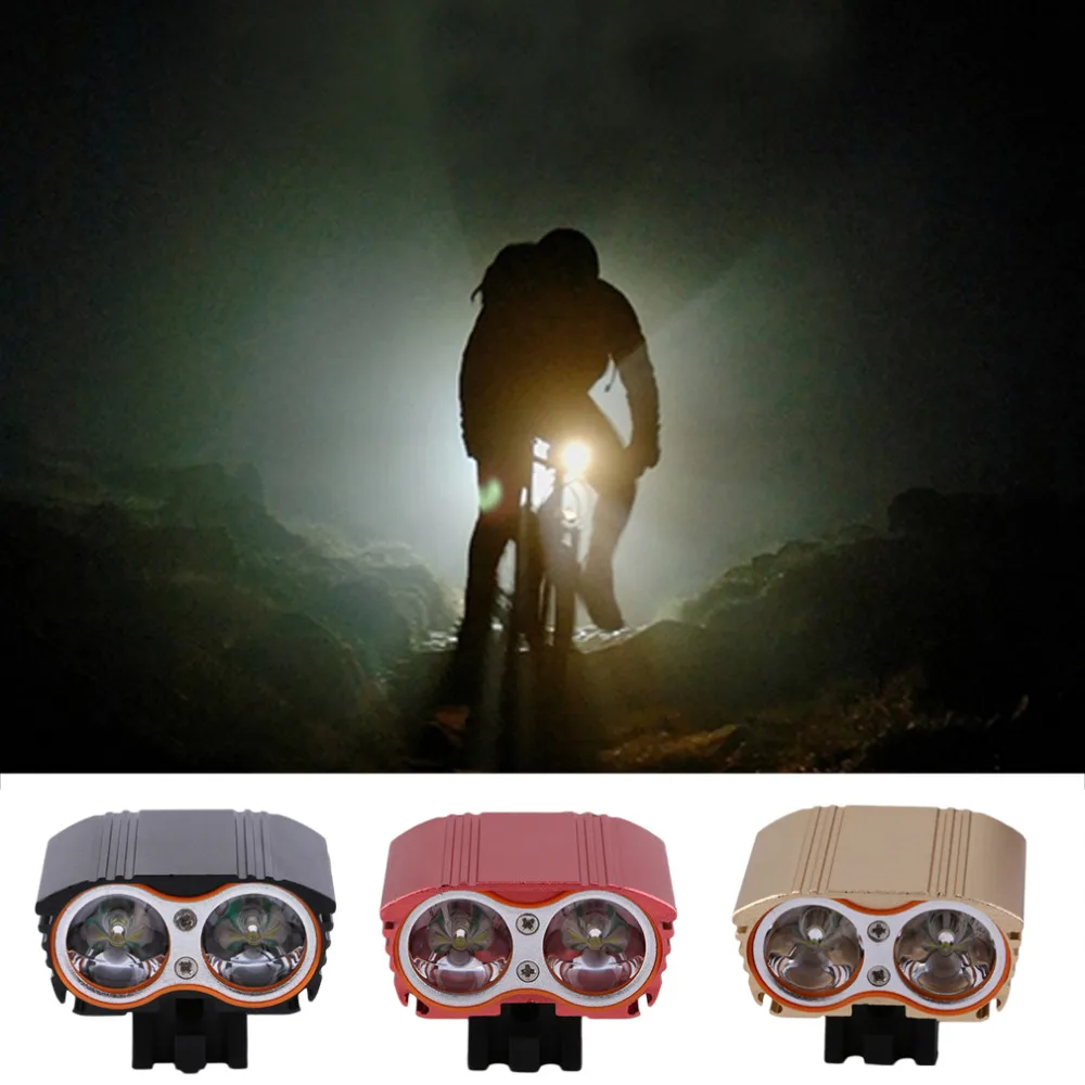 Водонепроницаемый 5000 Лум Led велосипедные светодиодные фары X2 USB яркая передняя