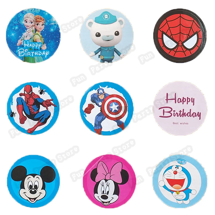 10 шт. наклейки на бутылки Микки Маус | Дом и сад