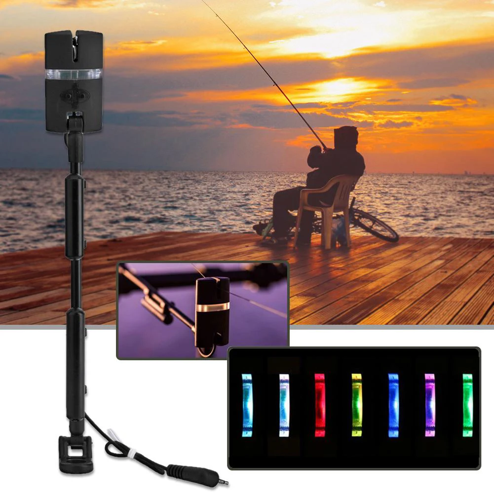 

Carp Fishing Bite Alarms and LED Fishing Swinger Illuminated Carp Fishing Alarm Set 7 Color Indicator Fishing Tackle Accessories