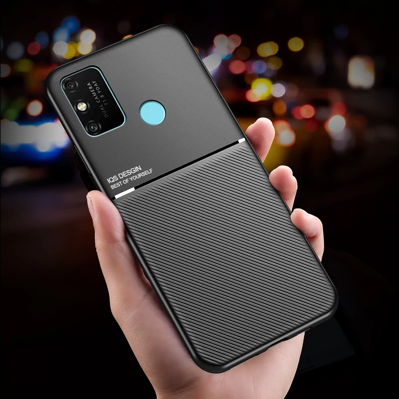 

For Huawei Honor 30 V3 Pro Case Matte PU Hard Cover Soft Slicone Frame Phone Case For Huawei Honor 9X 8X Play3 Case Shell Fundas