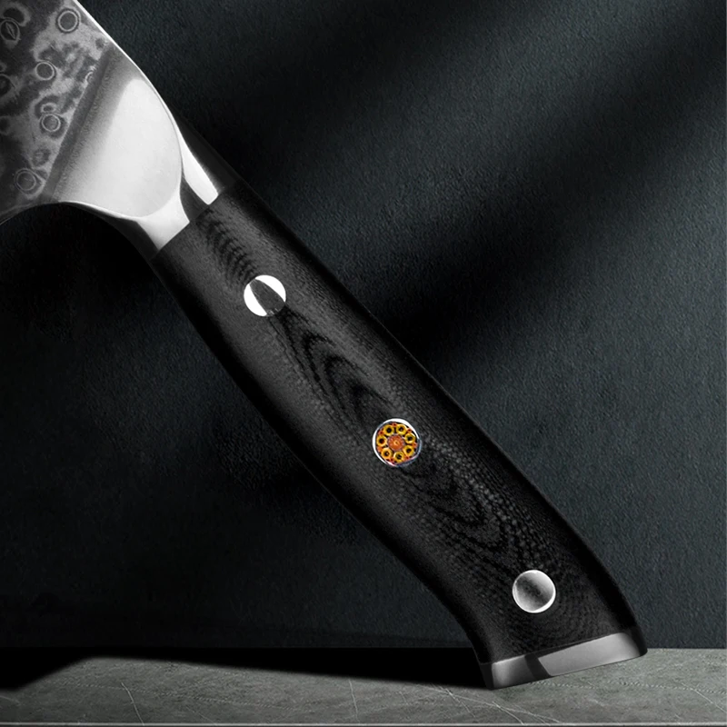 Shuangmali 8 Inch Chinese Chef Knife VG10 Damascus Steel Slicing Knives Sharp Cutting Tools Vegetable Cleaver | Дом и сад