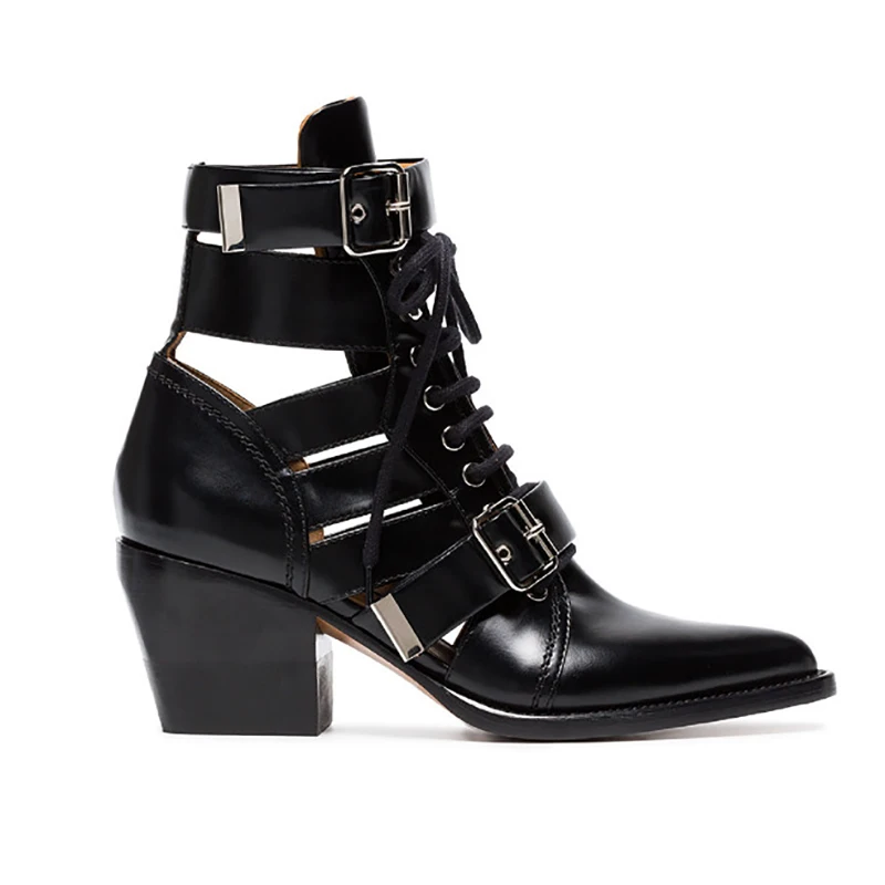 

Dovereiss Fashion Women's Shoes summer Elegant Pure color Cross tied Buckle sexy short Ladies Boots Cool boots sexy big size44