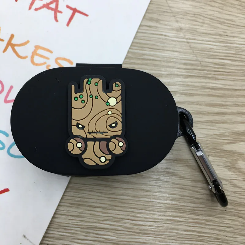 Мультяшный чехол для наушников с крючком для Xiaomi Redmi AirDots, новинка, чехол, беспроводной Bluetooth чехол для наушников, мягкий чехол из ТПУ - Цвет: 19