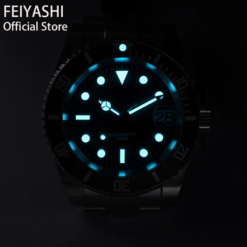 FEIYASHI watch hand green luminous hands accessory parts fit nh35 nh36 Citizen Miyota 8205 8215 821A movement Daytona submariner