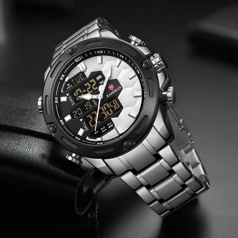 Роскошные Брендовые мужские часы водонепроницаемые военные спортивные