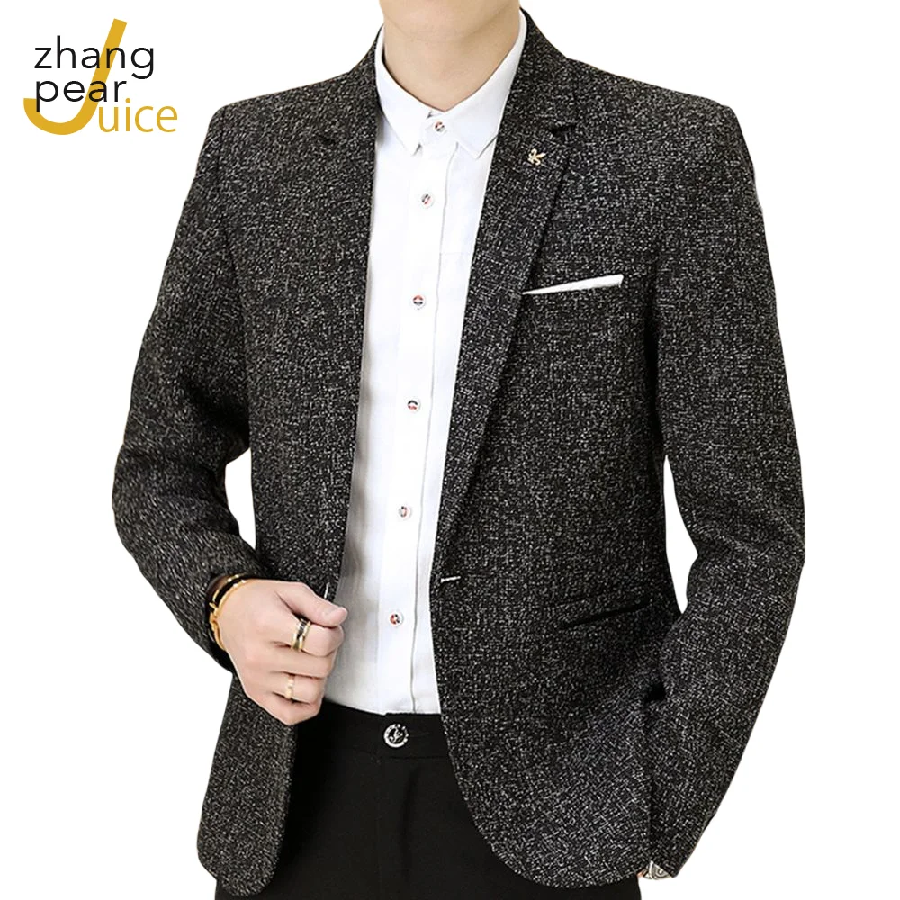 

Mens Cotton Linen Blazer Jacket Fashion Casual Suit Jacket Men's Business Blazer Veste One Button Slim Fit Men Suit Blazers