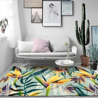bubble kiss nordic style green leaf plant pattern carpets for living room sofa coffee table area rugs kids bed room floor mats