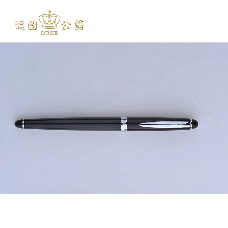 Черный серебристый цвет клип Германия Duke 328 шариковая черные чернила для ручки 0 5