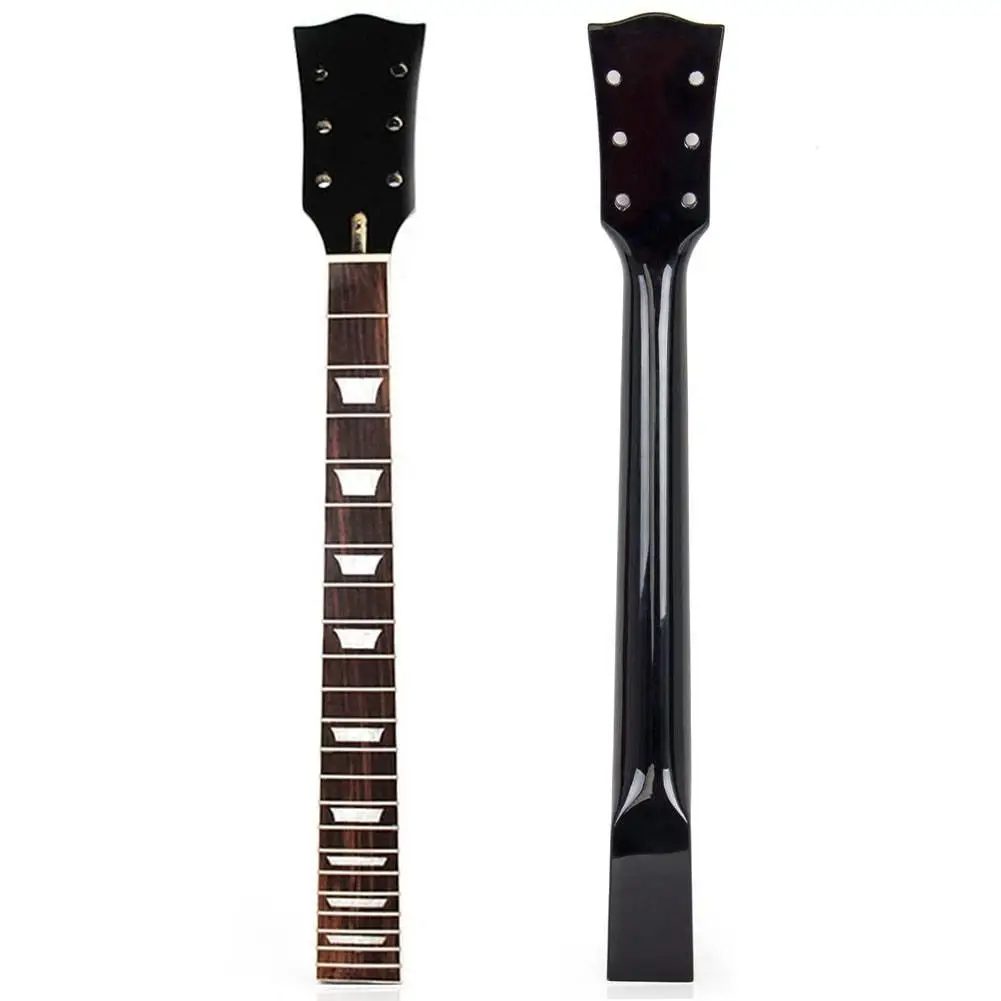 

22-fret Guitar Neck Maple Wooden Rosewood Solid Black Finish Compatibility Guitar Handle Parts Replace for Electric Guitar