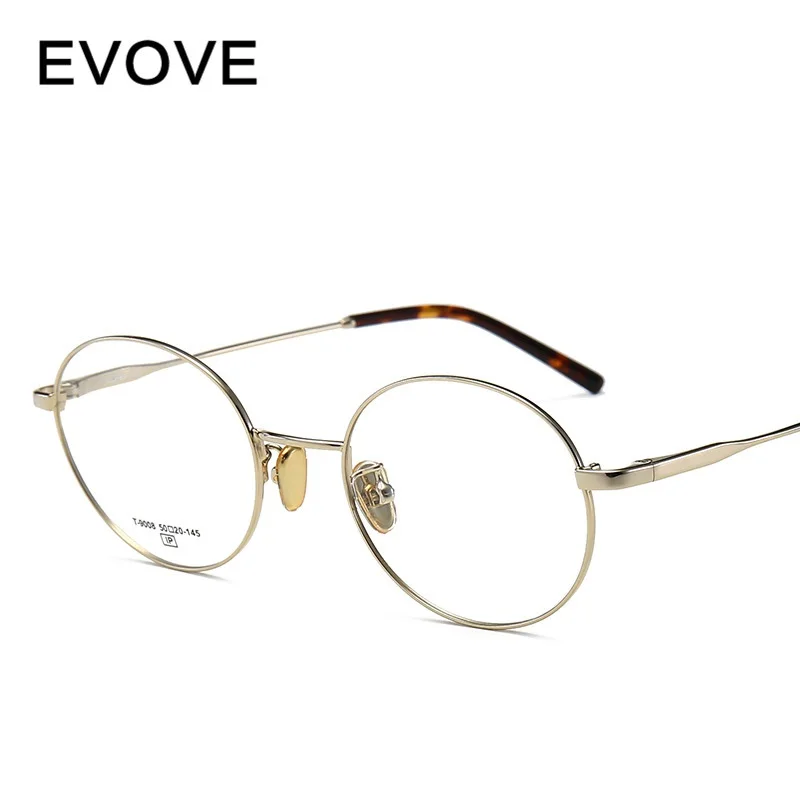 

evove round eyeglasses frame men women small narrow nerd glasses frame man spectacles gold for optic eyewear vintage