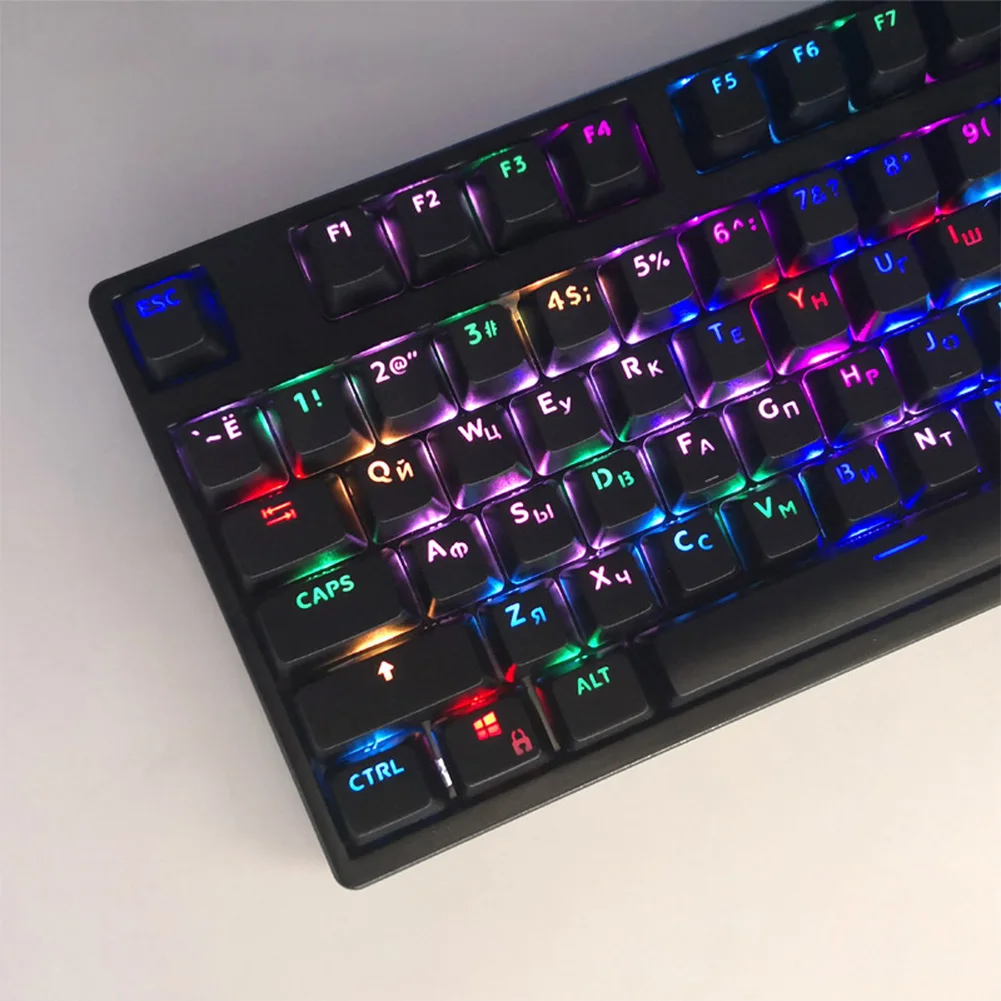 106 шт. тусклые полированные офисные эргономичные переключатели ABS Keycap Замена DIY