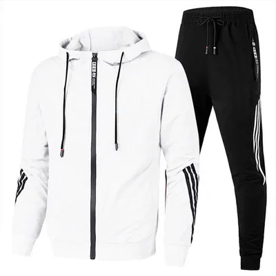 

Spring And Autumn Men's Hoodie Suit Men's Sports Suit Youth Casual Running Sports Suit 2021 New Men's Two-piece Suit