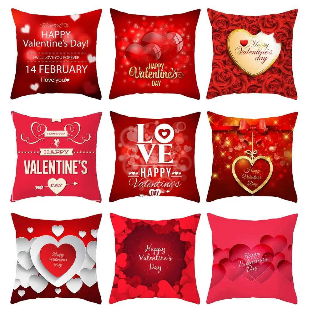 

Наволочка в стиле Дня Святого Валентина, защитный чехол для домашнего декора, свадебные предметы домашнего обихода, наволочка для дивана, у...
