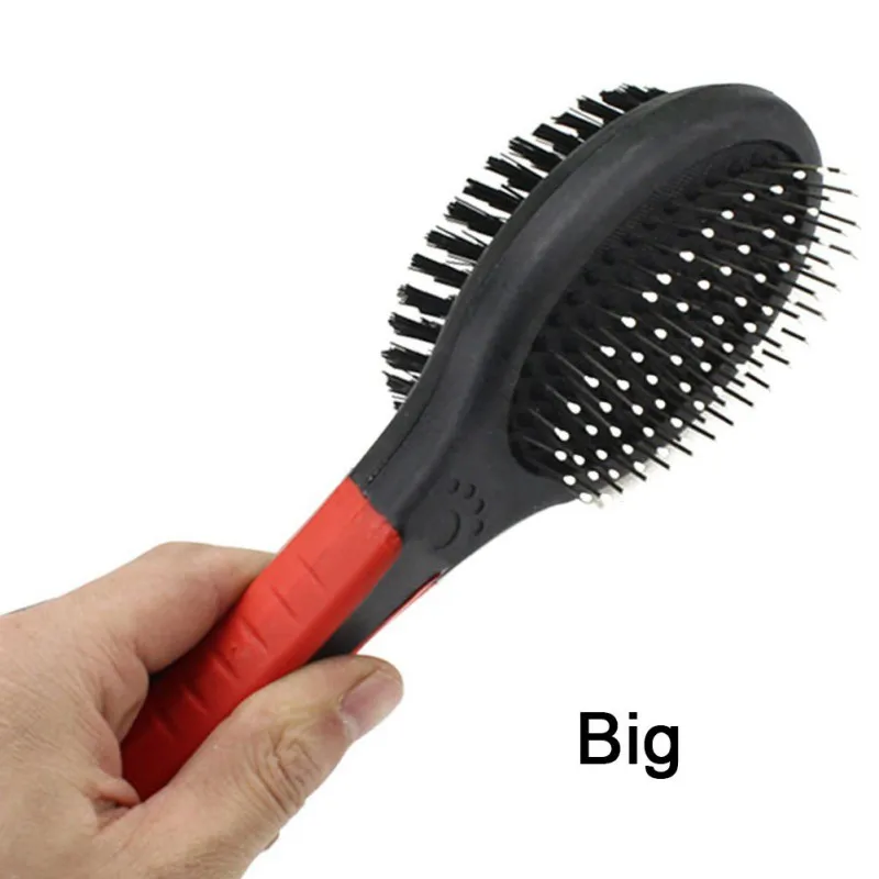 Новая модная двухсторонняя расческа для собак и кошек 2 лица щетка щенков