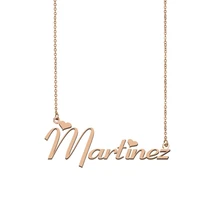 martinez name necklace custom name necklace for women girls best friends birthday wedding christmas mother days gift