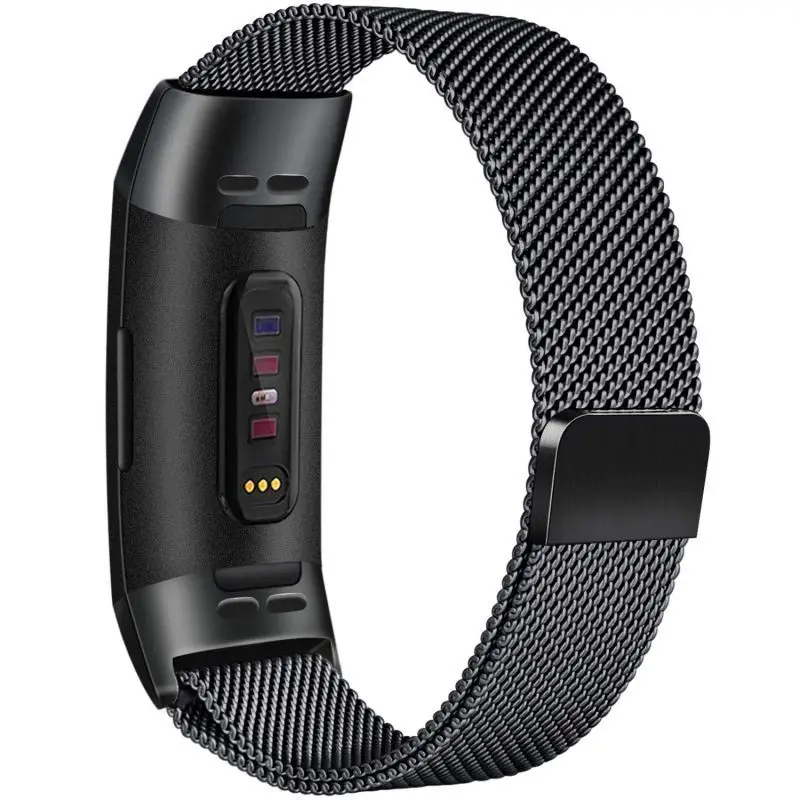 B 9 цветов для Fitbit charge 3 фитнес-браслет магнитный с миланским плетением браслет из нержавеющей стали сменные полосы для charge3 ремешок - Цвет ремешка: B