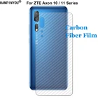 Защитная пленка для ZTE Axon 10  10s Pro 11 SE 4G, с защитой от отпечатков пальцев и 3D, углеродное волокно, задняя пленка (не закаленное стекло)