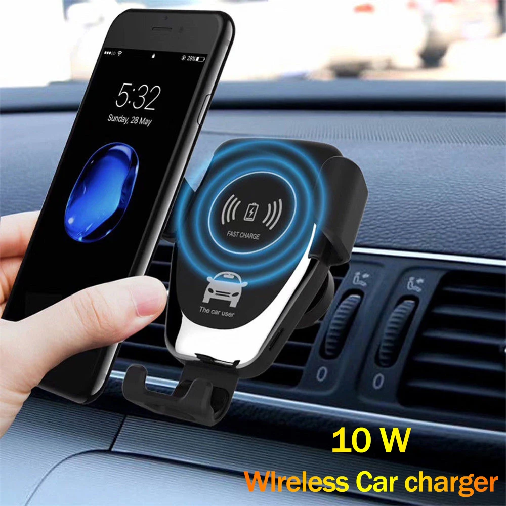 car wireless fast charging stand holder for iphone 11 pro max xs 8 usb car wireless quick charger bracket for samsung s20 s10 s9 free global shipping
