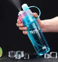 400600ml creative water bottle spray outdoor sports spray cup cool summer sport water cup for kids children bpa free