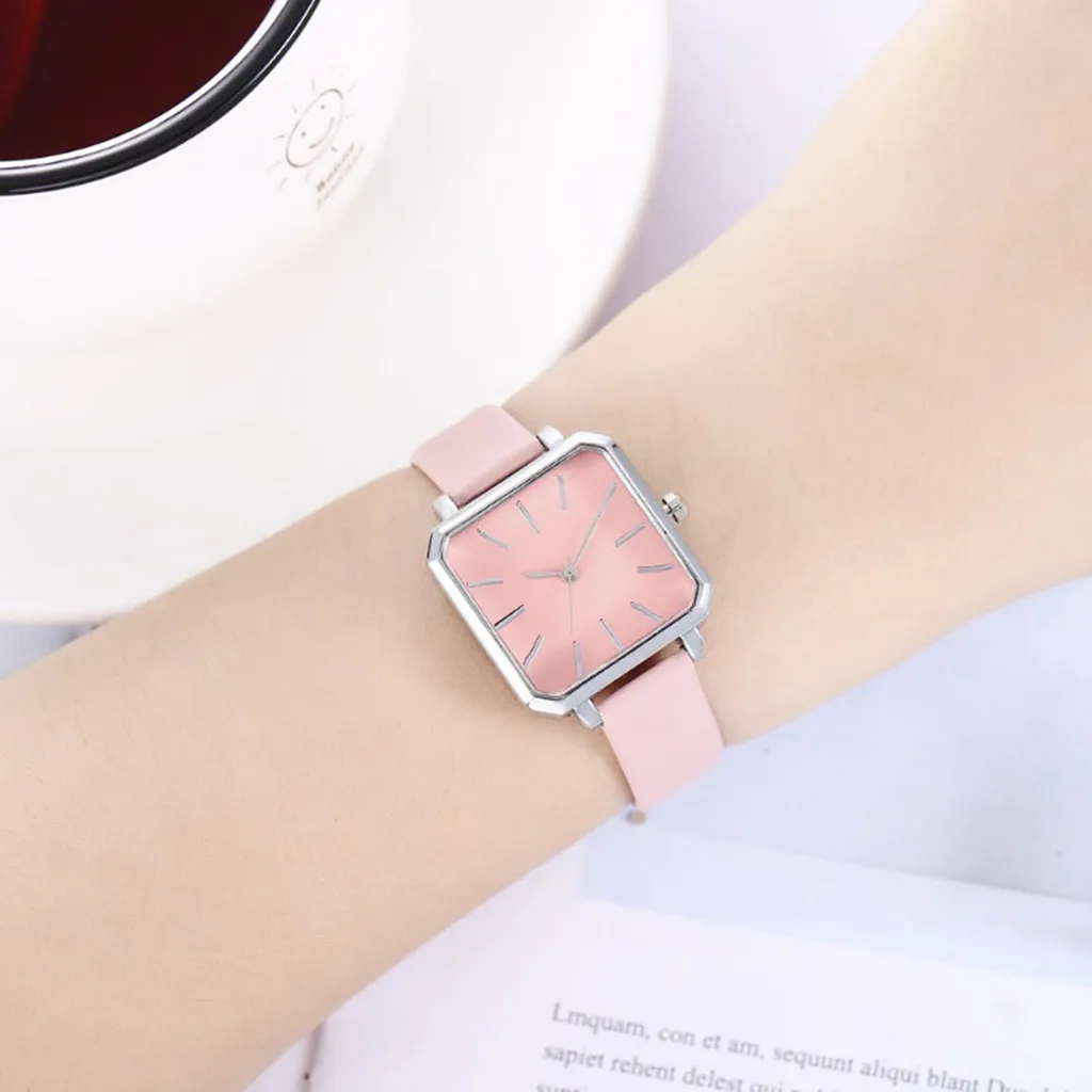 Women's Square Watches Fashion Delicate Small Belt Casual Simple Ladies Quartz Watch часы женские reloj mujer montre /d |