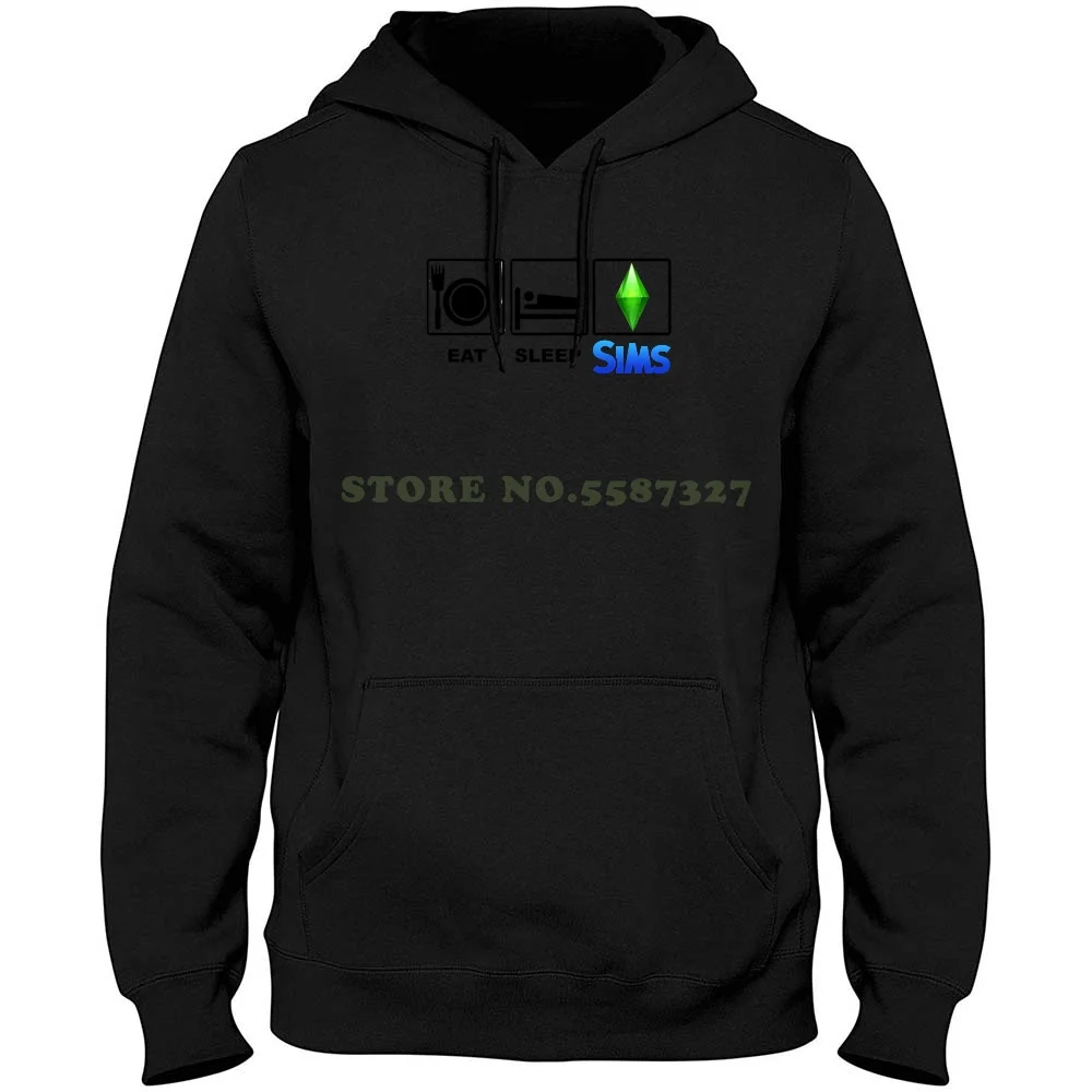 

Eat Sleep Sims Long Sleeve Hoodie Sweatshirt Sims Eat Sleep Ea Bed Cartoon