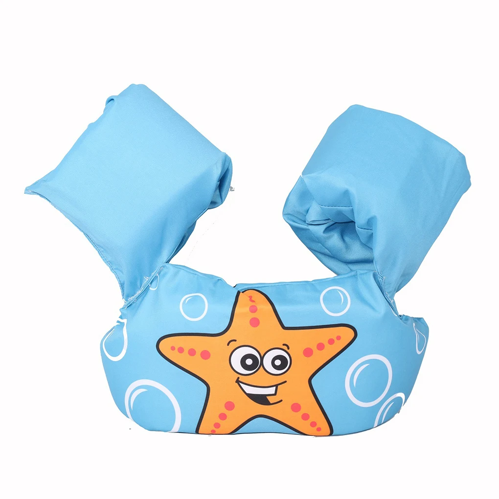 

Children Swim Life Vest Cartoon Printed Swimming Vest Kids Aid Vest Portable Adjustable Water Pool Jacket