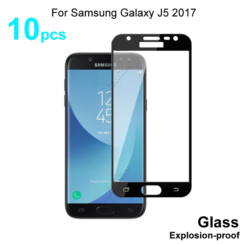 Стекло для Samsung Galaxy J5 2017 полное покрытие защита экрана защитное закаленное стекло