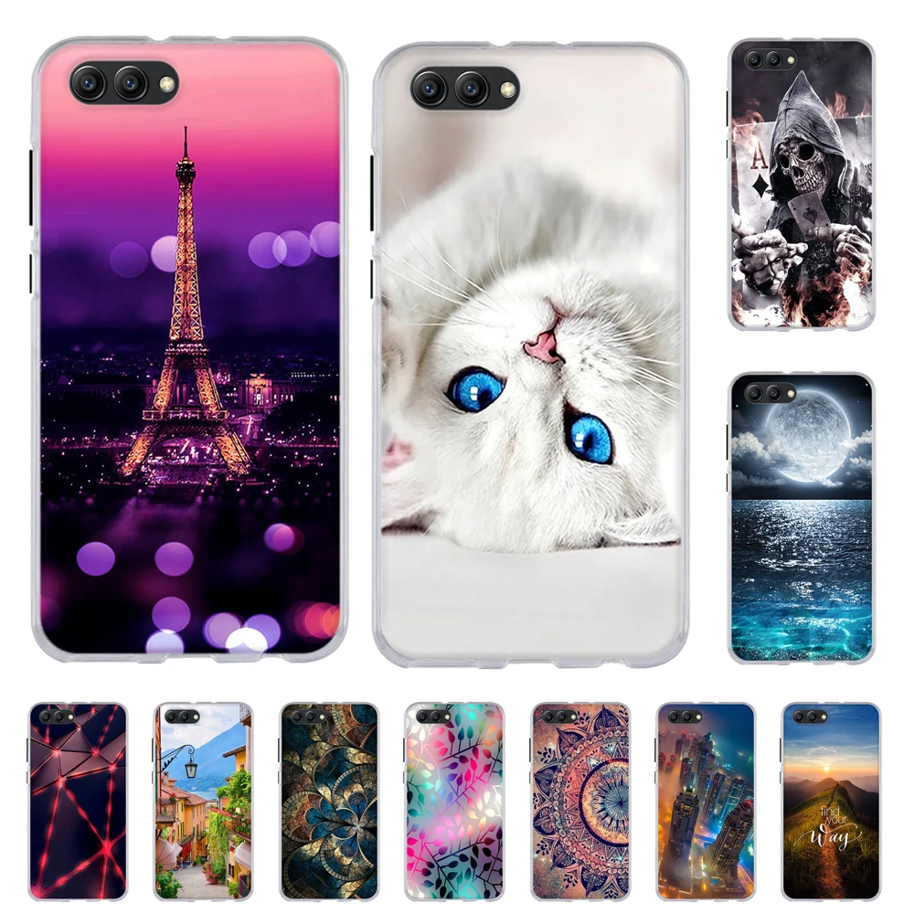 Чехол для Huawei Honor View 10 мягкий силиконовый чехол из ТПУ V10 funda Capa | Мобильные