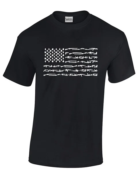 

American Flag Made With Guns T-Shirt