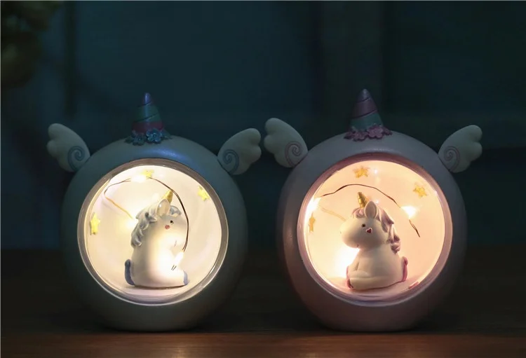 Unicorn star light little night girl heart creative gift arrangement students girls children Christmas birthday present | Дом и сад