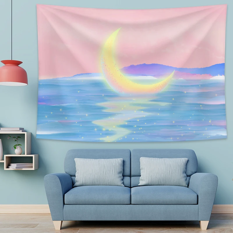 Гобелен для девичьей стены тканевый настенный художественный ковер