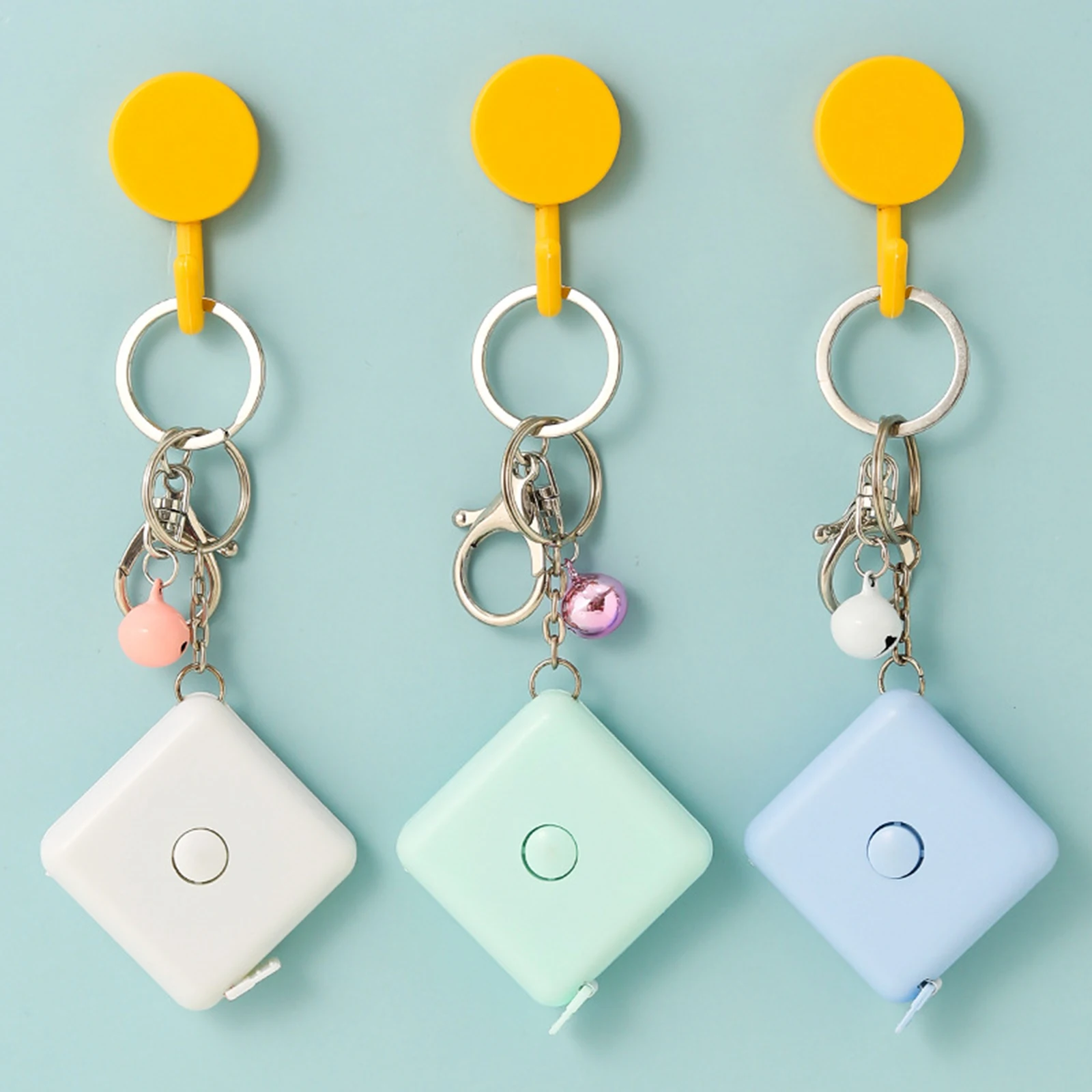 

1pc Retractable Tape Ruler 150cm/60 Inch Portable Tape Measure Mini Keychain Soft Ruler Camping Supplies Sewing Measuring Tools