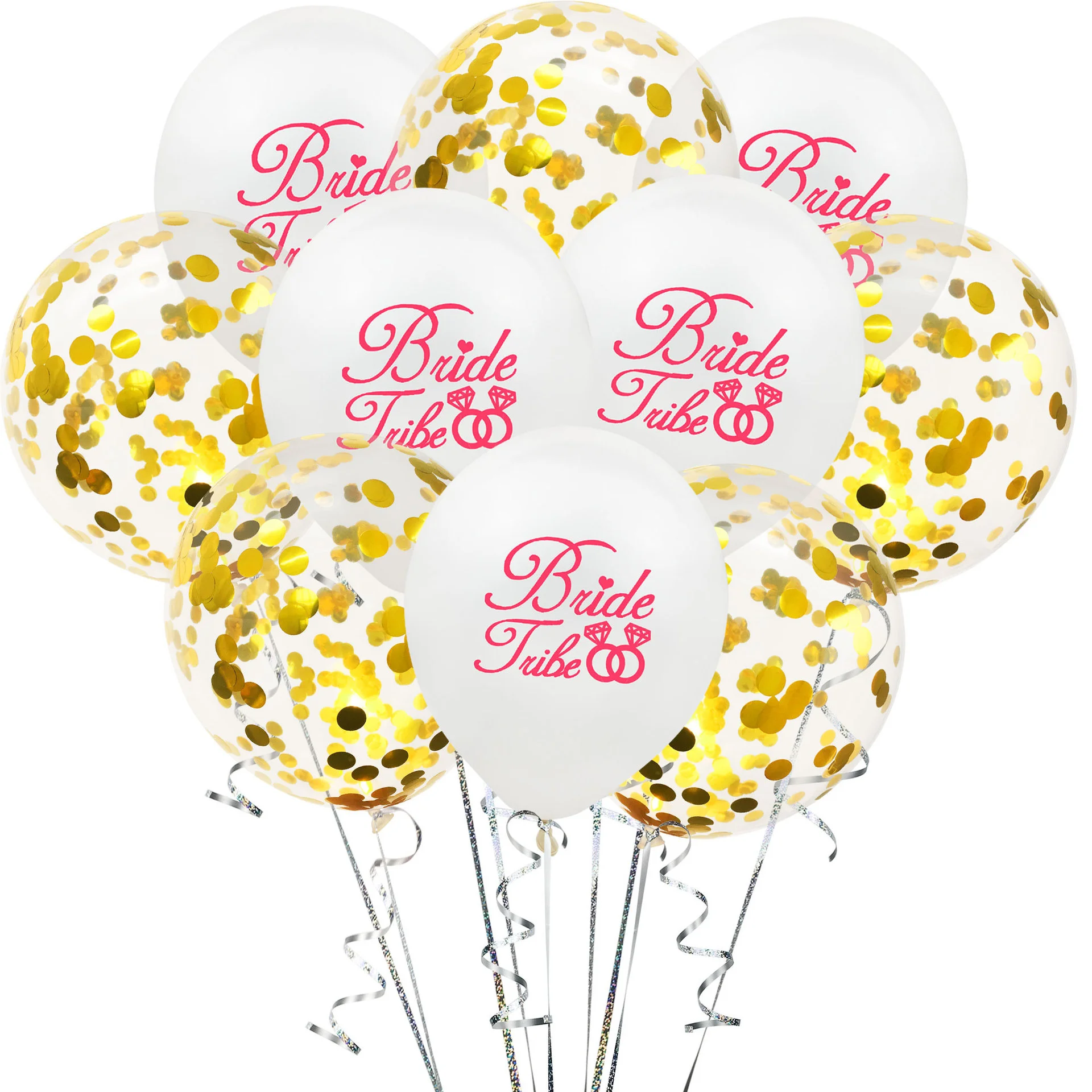 

10pcs 12inch Latex Sequined Balloons Set For DIY Birthday Wedding Valentine's Day Party Baby Shower Decorations Accessories