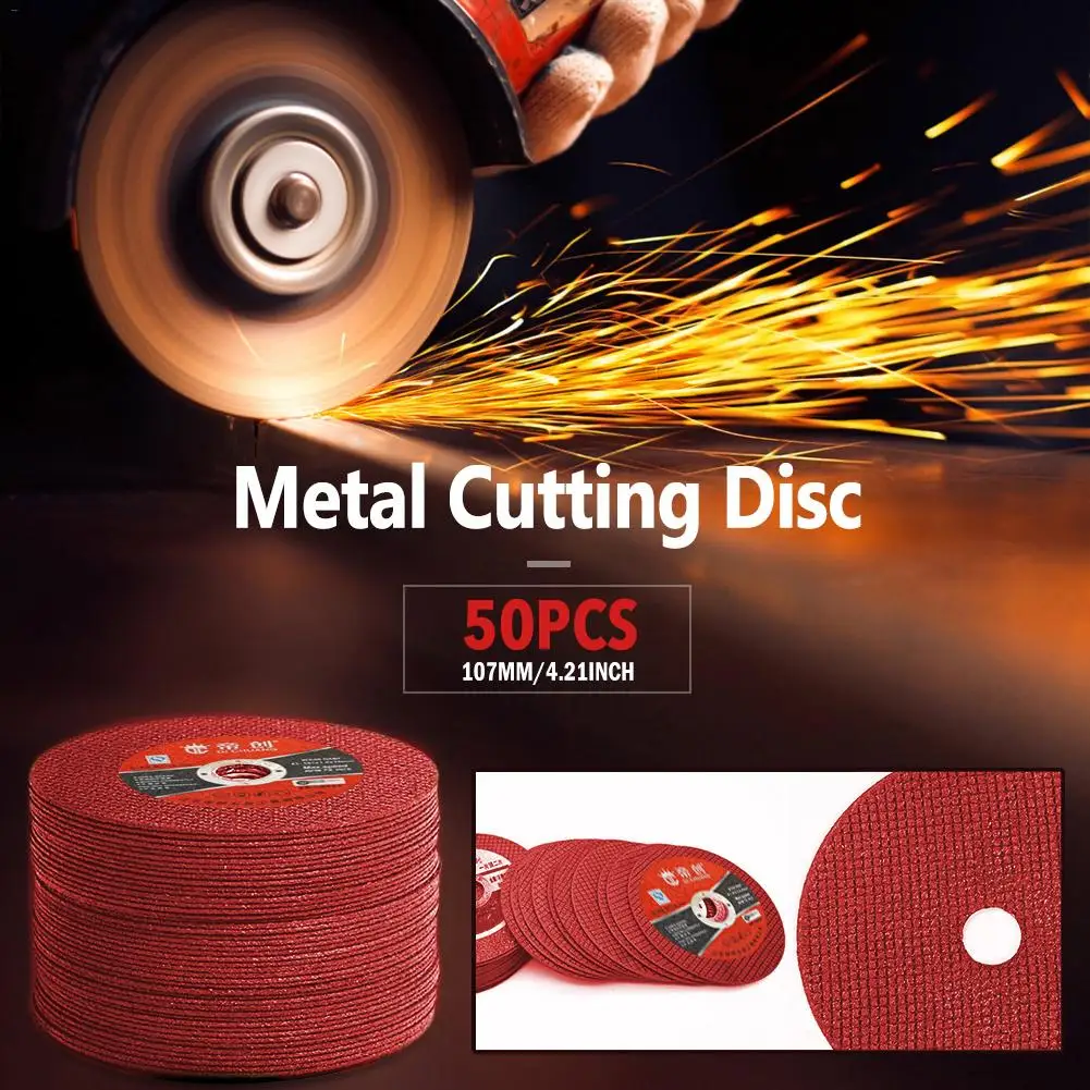50PCS Cutting Discs 100 Angle Grinder Stainless Steel Metal Grinding Wheel Resin Double Mesh Ultra-Thin Polishing Piece new
