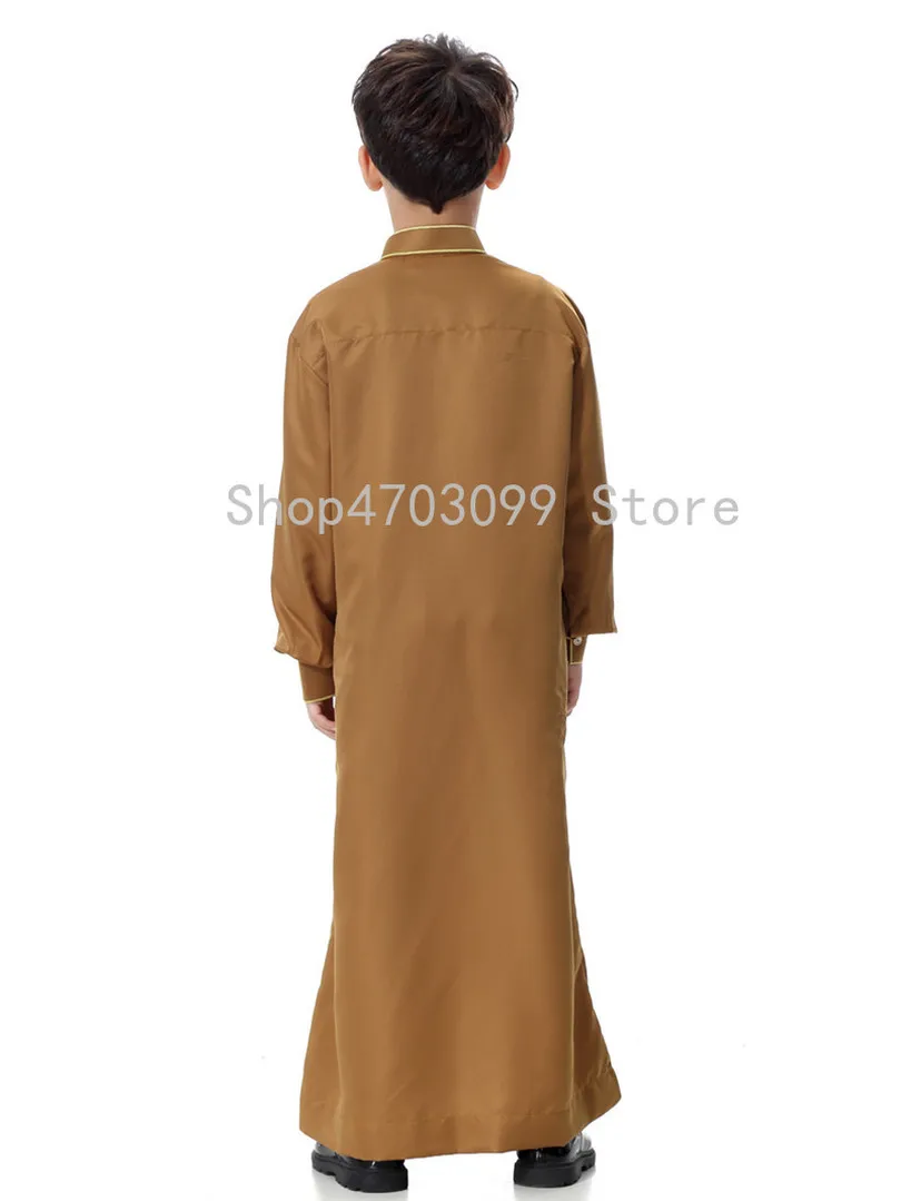 Детское хлопковое арабское платье abaya для мужчин Детская одежда в исламском