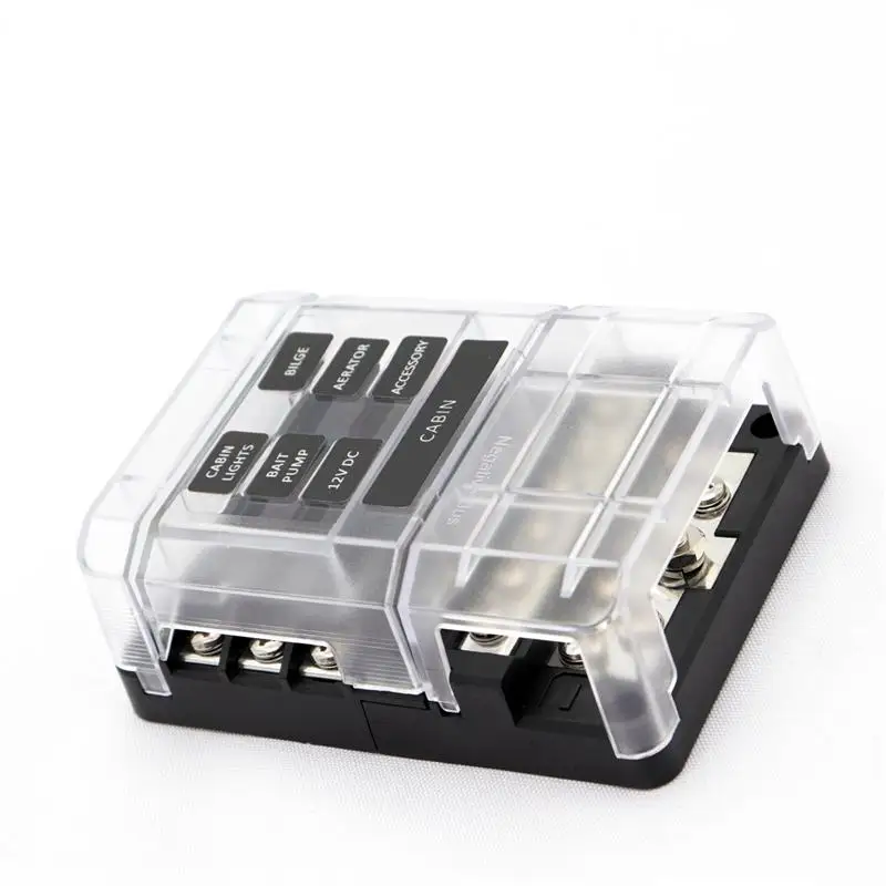 1 шт. 6 способов 100 А 32 в держатель предохранителя винтового типа 12P шина для лодки