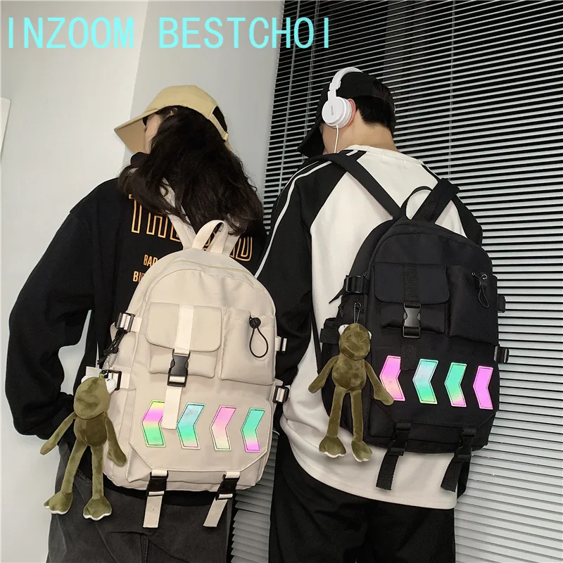 

Женский школьный ранец в Корейском стиле Harajuku Ulzzang, новинка 2021, многофункциональный рюкзак, посылка к для путешествий на открытом воздухе