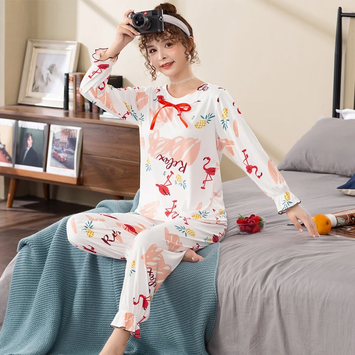 Женская одежда для сна модель сезона осень зима 2019 года удобная Милая Тонкая
