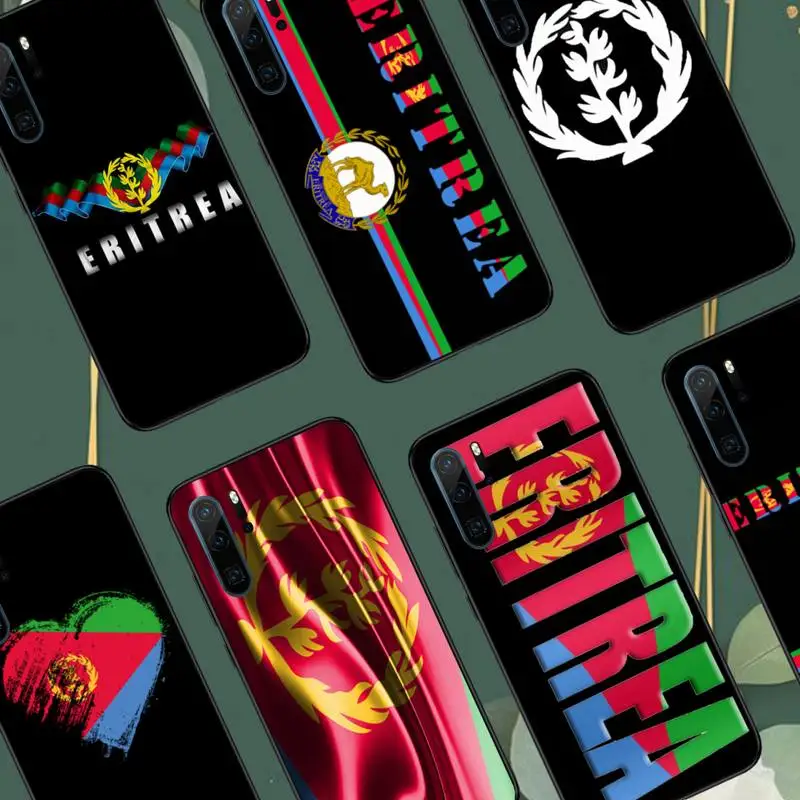 

Eritrea Flag design pattern Phone Case For Huawei honor Mate P 10 20 30 40 i 9 8 pro x Lite smart 2019 nova 5t shell funda coque
