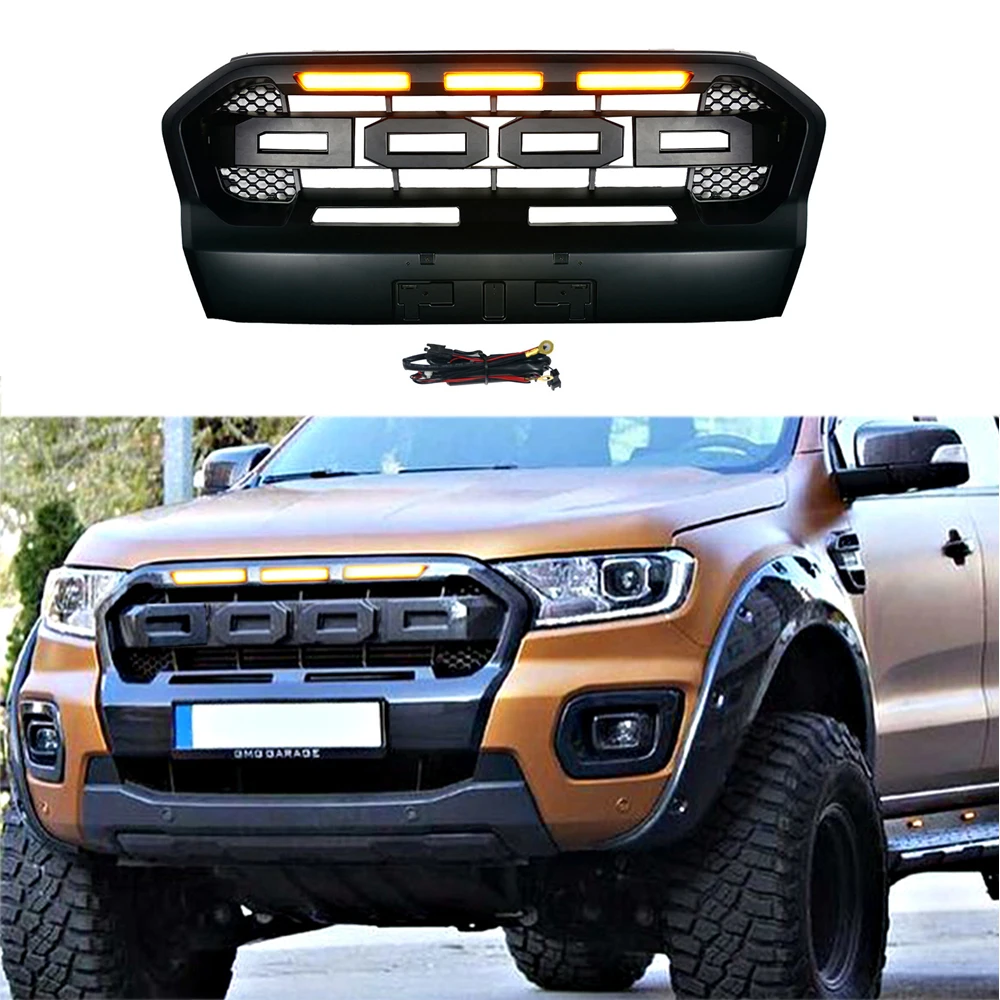 

Модифицированный передний гриль для Ranger, для пикапов Ranger T8 PX MKIII MK3 WILDTRAK 2018-2020, передние гоночные грили, решетки для бампера