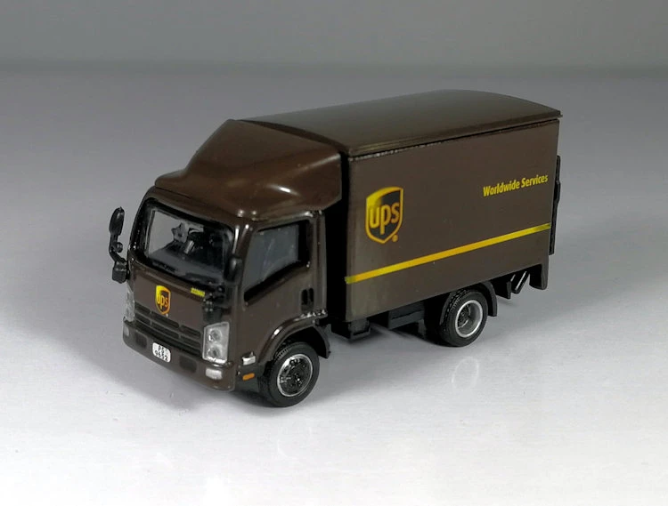 1:64 1:76 шкала брелок для автомобильных ключей модель Хайши/Isuzu/Sprinter UPS Экспресс Ван