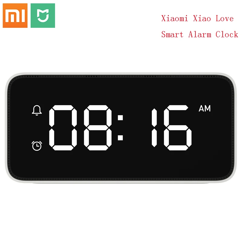 Умный будильник Xiaomi mijia Xiao Love голосовое вещание часы ABS настольные Dersktop