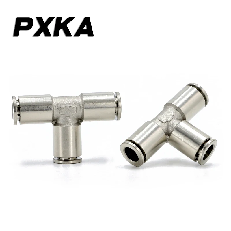 Бесплатная доставка трахеи соединитель Т Женская темно-синяя футболка с 8 мм