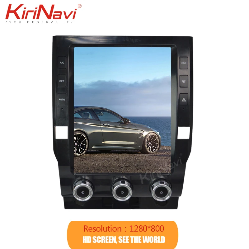 KiriNavi вертикальный экран Tesla стиль 12," Android 8,1 автомобильный dvd-плеер для Toyota Tundra автомобильный Радио авто gps навигация