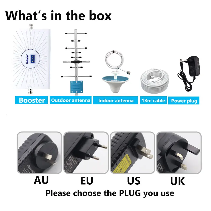 

lintratek 70dB 2g 3g 4g signal amplifier booster lte 4g internet cellular amplifier 900 1800 2100 wcdma mobile phone repeater