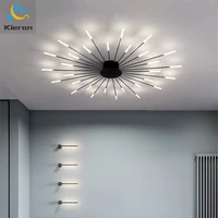nordic luxurious minimal led ceiling light spiral fireworks designer ceiling lamps living room home decor bedroom dandelion lamp